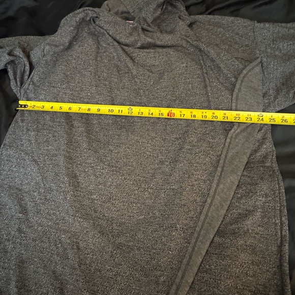 FP Beach Jet Set Charcoal Hooded Duster Cardigan M/L Travel Lounge - Picture 7 of 11